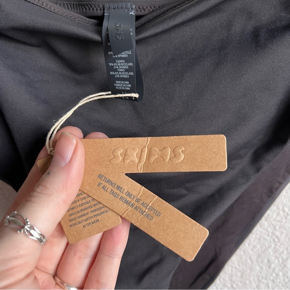 Skims Signature Swim MID WAIST BOTTOMS - Onyx - L - Picture 4 of 7